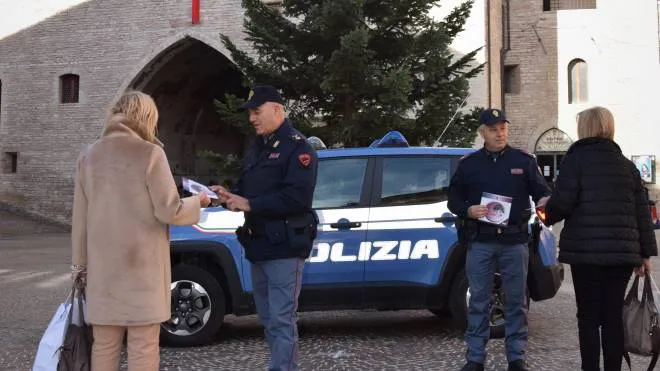 La polizia in centro a Fabriano
