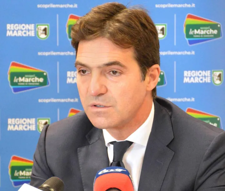 Il presidente della Regione Francesco Acquaroli