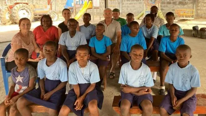 I ragazzi della casa di accoglienza per orfani in Sierra Leone