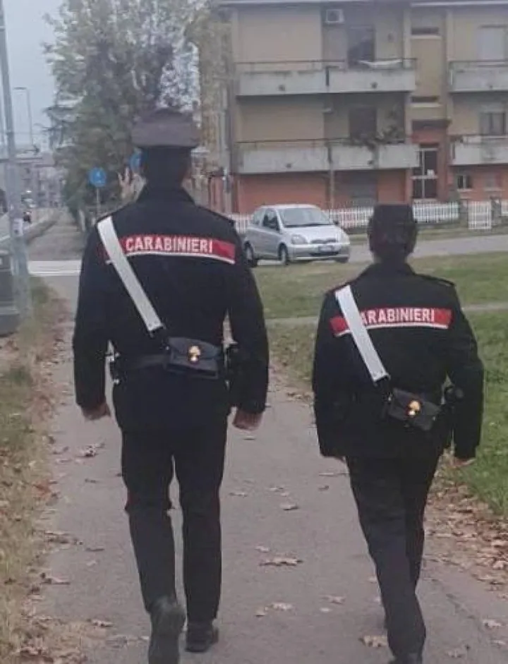 I carabinieri in servizio a Castelnovo