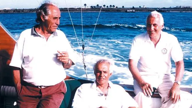 Da sinistra Angelo Vianello, Raul Gardini e Vanni Ballestrazzi