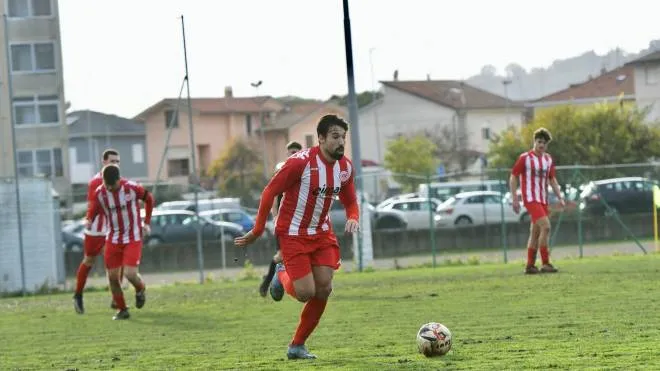 Pagliardini dell’Urbania, capocannoniere del girone, ha già segnato 9 gol in 12 partite