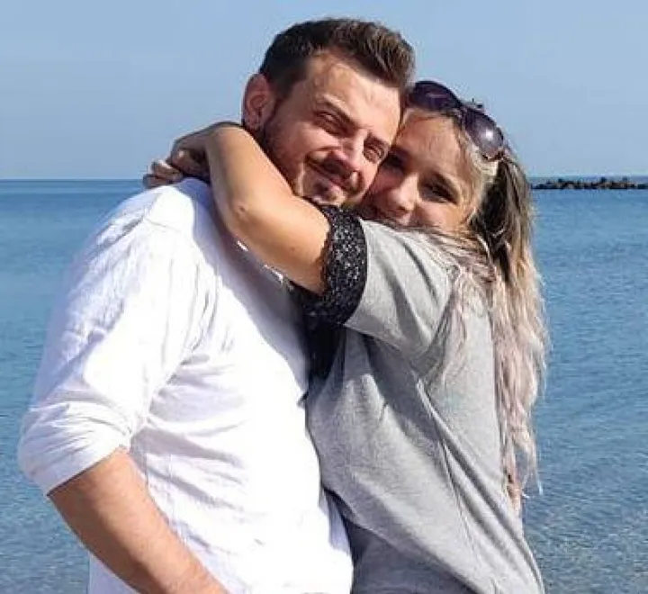 Alice Neri in un momento felice con il marito Nicholas Negrini