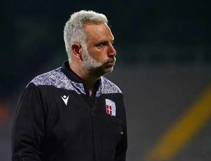 L’allenatore del Rimini, Marco Gaburro, 49 anni compiuti a giugno