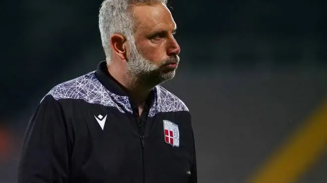 L’allenatore del Rimini, Marco Gaburro, 49 anni compiuti a giugno