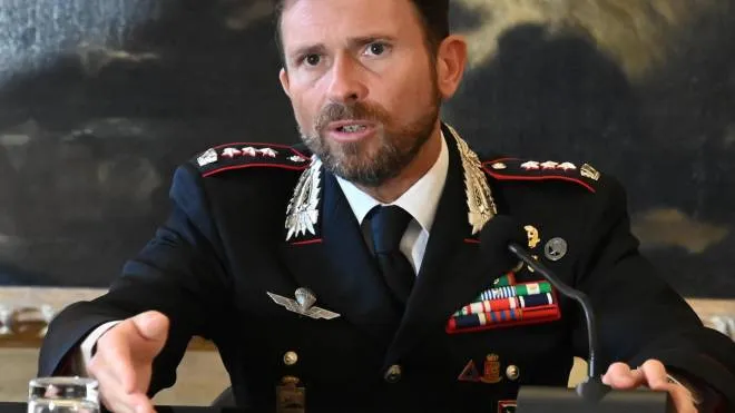 Il colonnello Rodolfo Santovito, comandante provinciale dell’Arma dei carabinieri