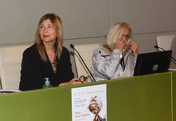 Alessandra Landini, dirigente dell’Ic Manzoni e Carla Rinaldi di Reggio Children
