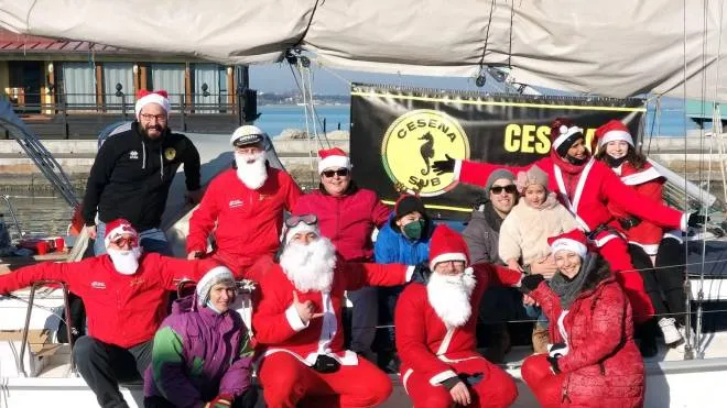 I Babbi Natale di Cesena Sub sono già pronti per l’iniziativa di domenica prossima