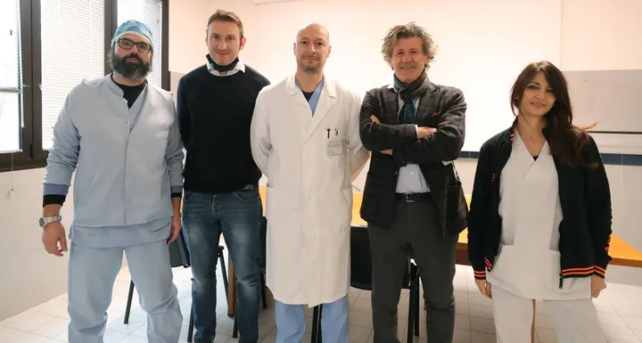 Da sinistra Alessandro Vaiti, Francesco Filetti, Stefano Bolzon, Alberto Zaccheroni e Monica Montepaone