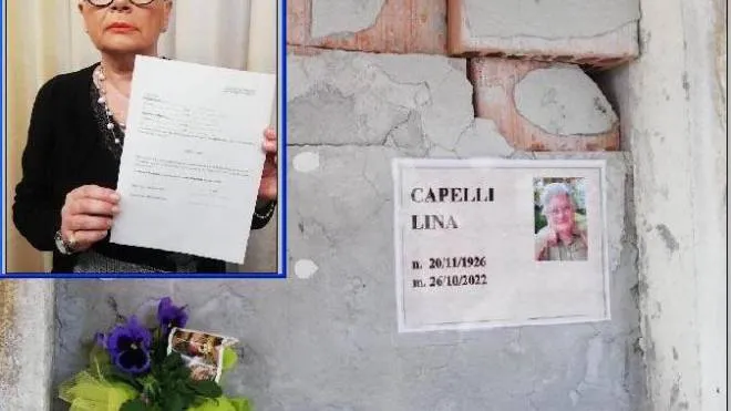 Anna Mossini ha deciso di spostare l’urna della madre al cimitero di Sorbolo
