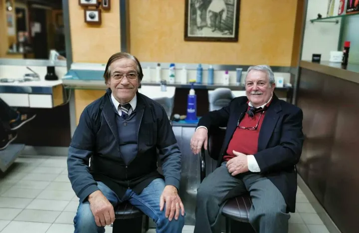 Da sinistra, Nazzareno Moroni e Roberto Burini, gestori del Salone moderno