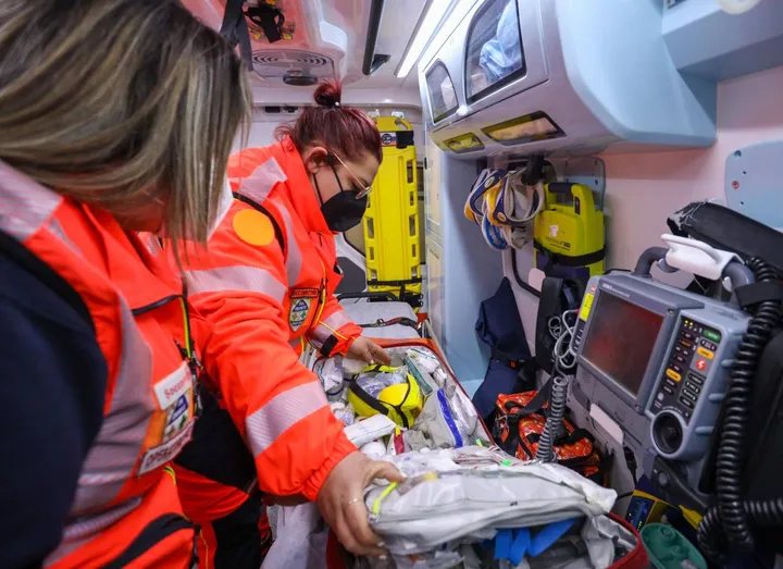 I soccorritori del 118 hanno trasportato i due calciatori all’ospedale di Cesena