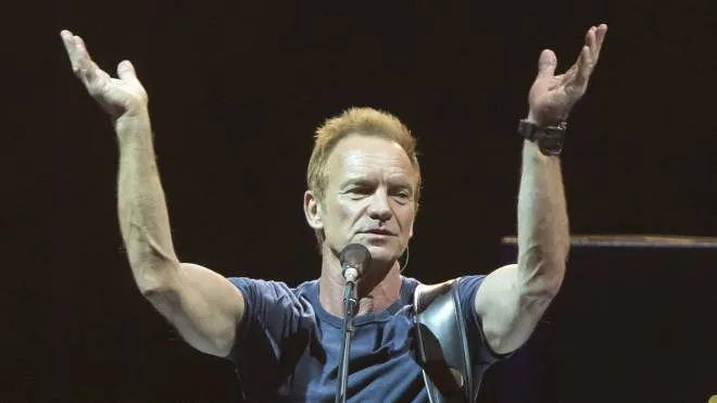 British musician Sting offers a concert during the Marenostrum Music Castle Park festival at the Sohail Castle in Fuengirola, Andalusia, Spain, 17 July 2017. EFE/Carlos Diaz