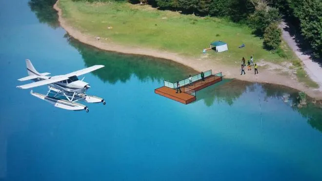 Idrovolanti sul lago di Gerosa per rilanciare il turismo