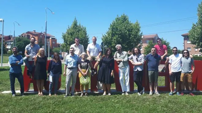 Fiera di San Lazzaro 2019: foto di gruppo. Al centro il sindaco Isabella Conti