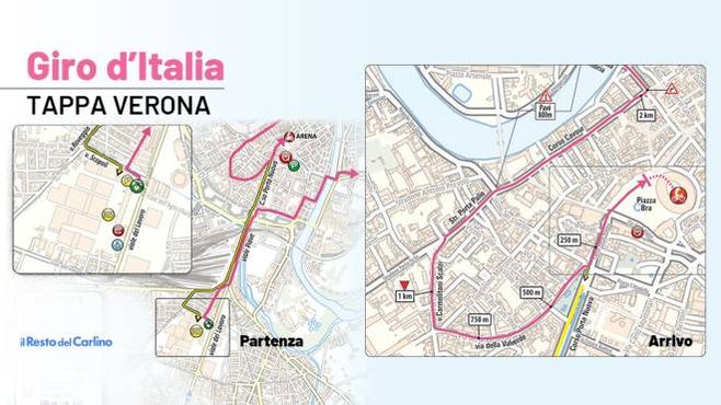 Giro d&#39;Italia 2022, la tappa di Verona