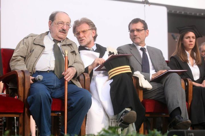 Con l'ex rettore Dionigi e il sindaco Merola (FotoSchicchi)