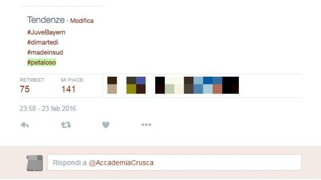 L'Accademia esulta sul proprio profilo Twitter