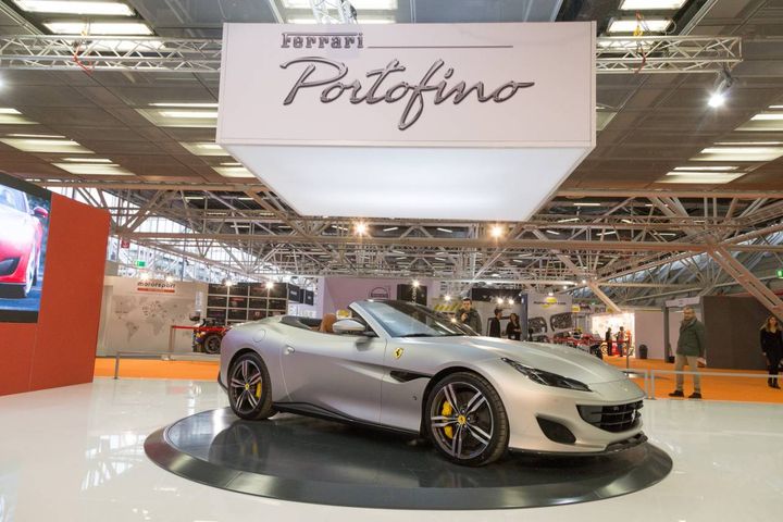 La prima esposizione ufficiale della Ferrari Portofino