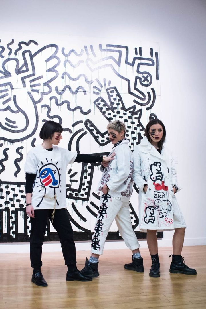 Keith Haring in Pinacoteca, la performance (FotoSchicchi)