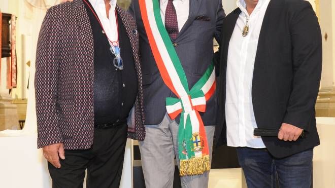 Stefano Dominella, Gian Carlo Muzzarelli e Guillermo Mariotto (foto Fiocchi)