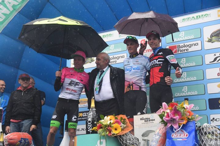 Giro dell'Emilia 2018: De Marchi, Uran e Teuns sul podio (FotoSchicchi)