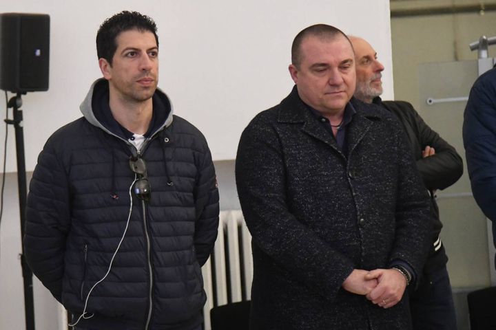L'allenatore e il presidente della Fortitudo Antimo Martino e Christian Pavano (Foto Schicchi)