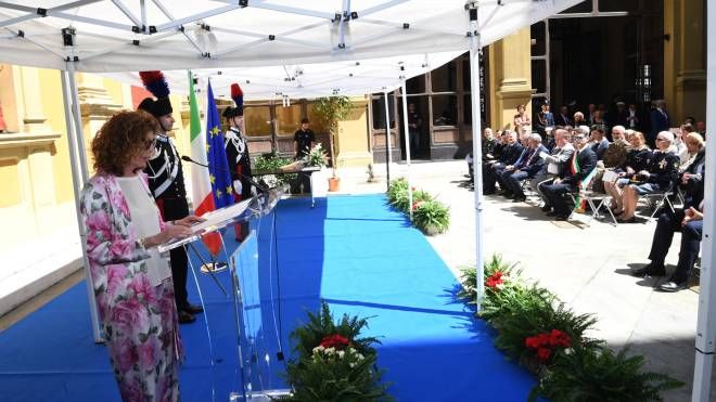 La cerimonia a Palazzo Caprara Montpensier, sede della Prefettura (foto Schicchi)