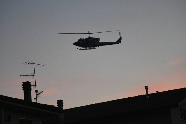 Blitz all'alba della polizia (foto Schicchi)