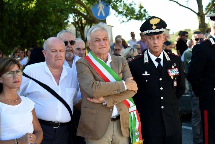 Il sindaco di Riva del Po, Andrea Zamboni con il comandante Giorgio Feola (foto Businesspress)