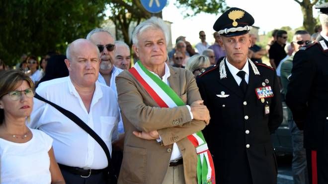 Il sindaco di Riva del Po, Andrea Zamboni con il comandante Giorgio Feola (foto Businesspress)