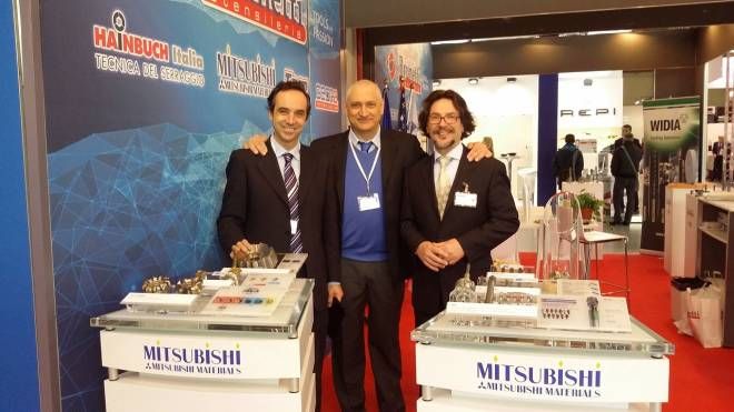 MECSPE 2013 Enrico Brunetti con Norman Dellacasa e Gianluigi Faccani
