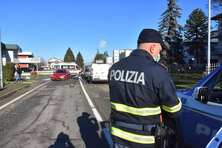 Incidente a Ciano d'Enza (foto Artioli)
