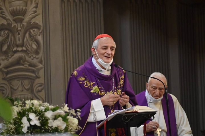 Il cardinale di Bologna Zuppi celebra la messa in ricordo delle vittime (Fotoschicchi)