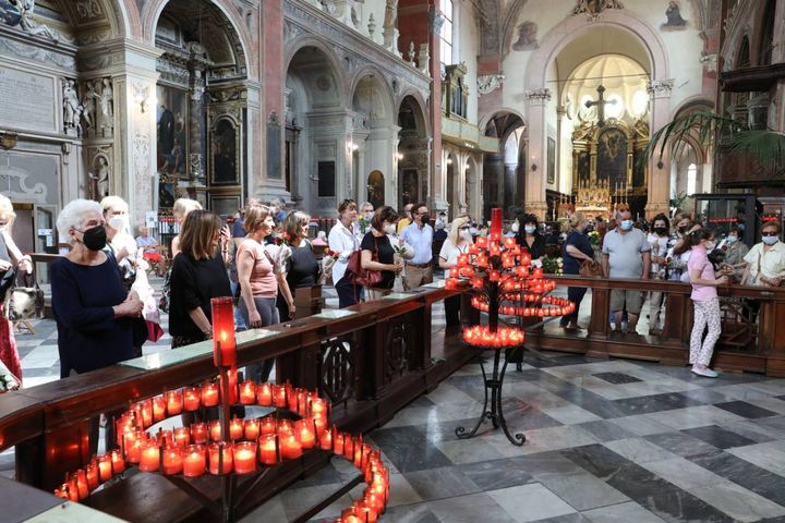 Due i cuori del culto bolognese della santa umbra: San Giacomo in piazza Rossini e Santa Rita in via Massarenti (foto Schicchi)