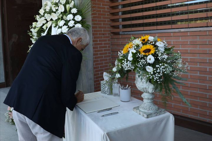 Funerali di Giulia e Alessia: Pier Ferdinando Casini (Schicchi)