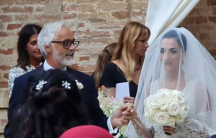 La sposa Chiara Bontempi con il papà