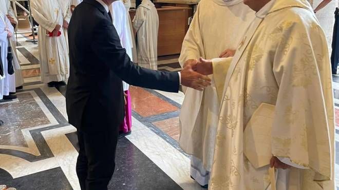 Luca Zaia saluta le autorità religiose venete a Roma