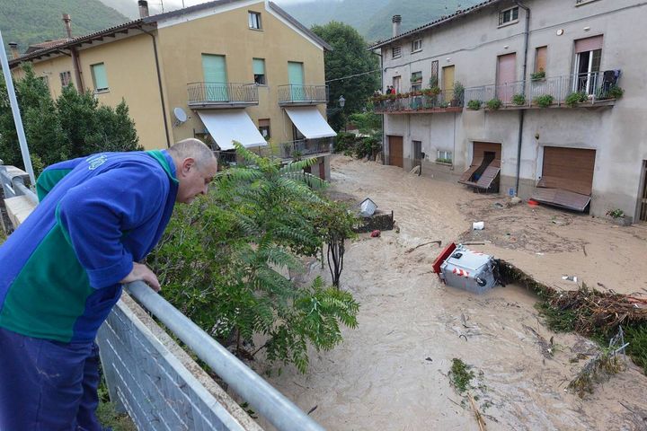 Alluvione a Cantiano (foto Toni)