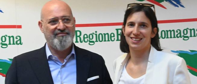 Stefano Bonaccini ed Elly Schlein, fino a poco tempo fa sua vice in Regione