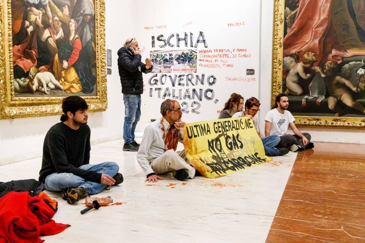 Un momento della protesta
(foto Massimiliano Donati)