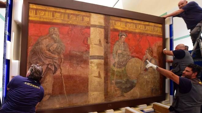 Mostra su Pompei a Bologna: l'arrivo delle opere
