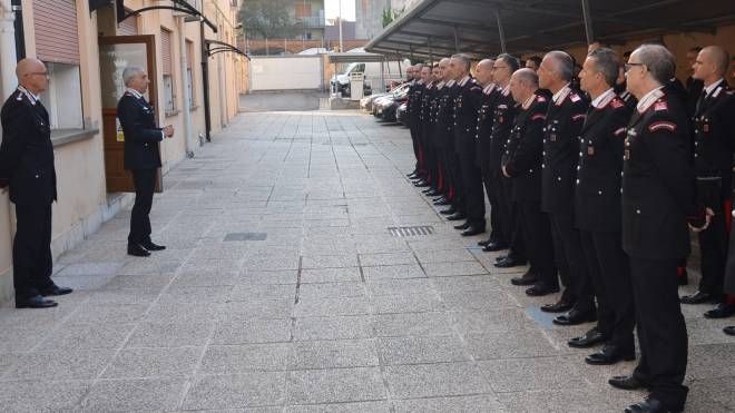 Il saluto del generale Spina ai carabinieri di Rovigo