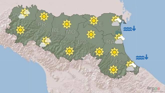La previsioni meteo per domani 23 novembre in Emilia Romagna