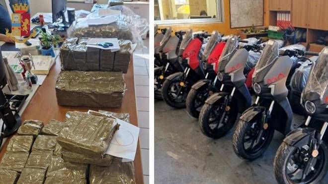 Cercano scooter rubati e trovano un quintale di droga nel Ravennate: arrestato 27enne